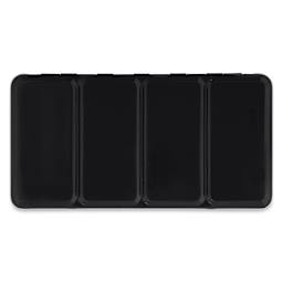 Empty Watercolor Palette Tin - Top view of Closed 48 Pan Tin