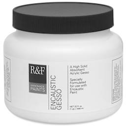 R&F Encaustic Gesso - Front of Quart Jar shown