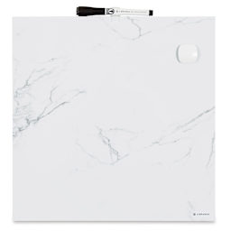 U Brands Dry Erase Tile Board - Blank Marble