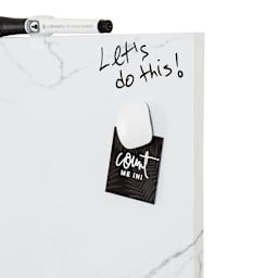 U Brands Dry Erase Tile Board - Blank Marble (Shown in use)