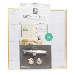 Gold Frame Dry Erase Boards - Blank Calendar Board with label