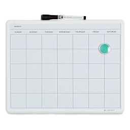 U Brands Contempo Dry Erase Board - Monthly, 11" x 14"