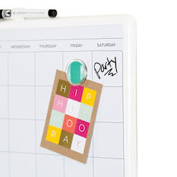 U Brands Contempo Dry Erase Board - Montly board with included magnet and writing on board
