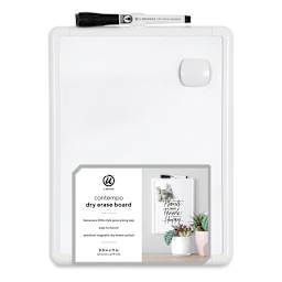 U Brands Contempo Dry Erase Board - Front view of 8-1/2" x 11" Board with label