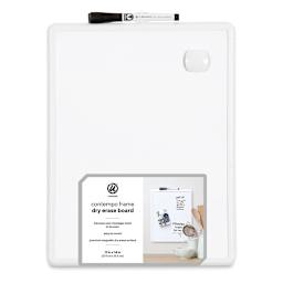 U Brands Contempo Dry Erase Board - Front view of 11" x 14" with label