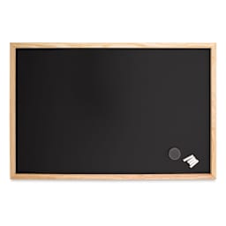 MasterVision Pine Wood Frame Chalkboard - 24" x 36" (Front)