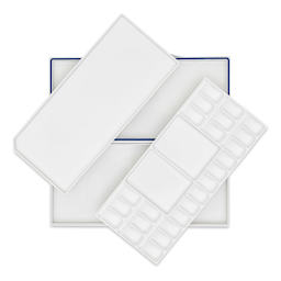 Alvin Heritage Artist 24-Well Paint Palette (open with trays removed)