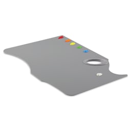 New Wave Easy View Grey Acrylic Palette - Handheld, 11" x 16" (with paint, not included)