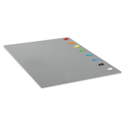 New Wave Easy View Grey Acrylic Palette - Tabletop, 12" x 16" (shown with paint, not included)