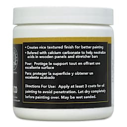 Lineco Neutral pH Gesso Primer - 8 oz back