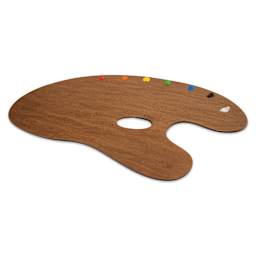 New Wave Salmagundi Palette, laid flat with paint on top