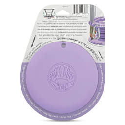 Paint Puck CollapsiBowl Portable Brush Cleaner - Lavender, back of the packaging