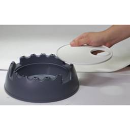 GoEasel Painting Station - Black, shown with palette (not included)