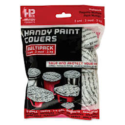 Handy Products Paint Covers Multipack - Assorted Sizes, Pkg of 9, front of the packaging