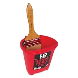 Handy Products Paint Cup - Pint, with brush attached to magnetic holder (brush not included)