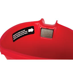 Handy Products Paint Cup - Pint, close-up of the magnetic holder near the cup handle