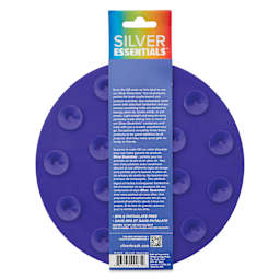 Silver Brush Round Brush Cleaning Mat, back of the mat in packaging