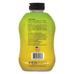 Tub O’ Towels Heavy Duty Hand Cleaner - Citrus Scent, 18 oz, back of bottle