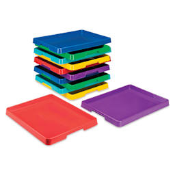 Storex Activity Trays - Assorted Colors, Set of 12