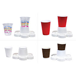 Storex Paint Palette and Water Cup Tray - with different cup options, cups not included