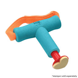 Kind Mind T-Shaped Grip Tools - Large, Teal, with stamper tool attached, stamper not included