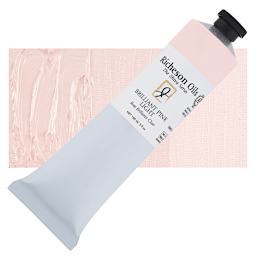 Shiva Signature Artist Oil Color - Brilliant Pink Light, 5 oz Tube and swatch