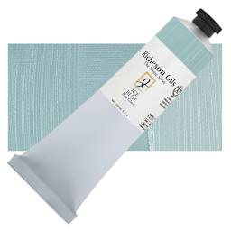 Shiva Signature Artist Oil Color - Ice Blue, 5 oz Tube and swatch