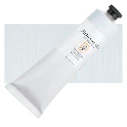 Shiva Signature Artist Oil Color - Titanium White, 150 ml Tube and swatch