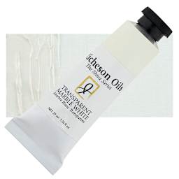 Shiva Signature Artist Oil Color - Transaprent Marble White, 1.25 oz Tube and swatch