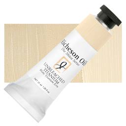 Shiva Signature Artist Oil Color - Unbleached Titanium, 1.25 oz Tube and swatch