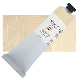 Shiva Signature Artist Oil Color - Unbleached Titanium, 5 oz Tube and swatch