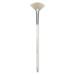 Royal & Langnickel Aqualon Soft Synthetic Fan Brush - Single brush shown upright