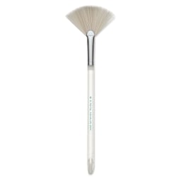 Royal & Langnickel Aqualon Soft Synthetic Fan Brush - Size 10, Short Handle full length