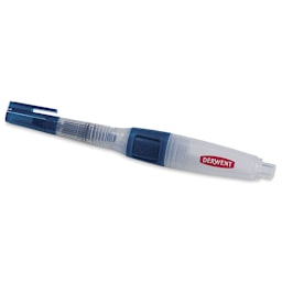 Derwent Push Button Waterbrush - Round, Fine, Short Handle (with cap on)