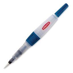 Derwent Push Button Waterbrush - Round, Large Tip, Short Handle (with