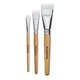 Décopatch Nylon Brush Set - Set of 3 brushes upright
