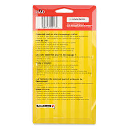 Mod Podge Decoupage Brush - 4", Large, back of the packaging