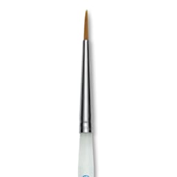 Mayco Reflections Golden Taklon Brush - Detail Liner, Short Handle, Size 0, close-up