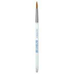Mayco Reflections Golden Taklon Brush - Round, Short Handle, Size 8