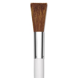 Silver Brush Silver Landscape Oval Hog Bristle Brush - Mid-Handle, Size Medium, close-up