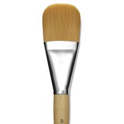 Silver Brush Silver Jumbo Golden Synthetic Brush - Filbert, Mid-Handle, Size 40, close-up