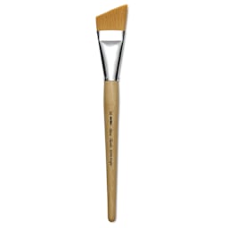 Silver Brush Silver Jumbo Golden Synthetic Brush - Angle, Mid-Handle, Size 30