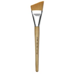 Silver Brush Silver Jumbo Golden Synthetic Brush - Angle, Mid-Handle, Size 40