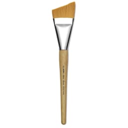Silver Brush Silver Jumbo Golden Synthetic Brush - Angle, Mid-Handle, Size 50