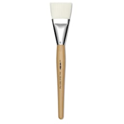 Silver Brush Silver Jumbo Stiff White Synthetic Brush - Flat, Mid-Handle, Size 40