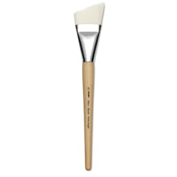Silver Brush Silver Jumbo Stiff White Synthetic Brush - Angle, Mid-Handle, Size 40
