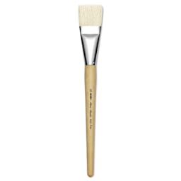Silver Brush Silver Jumbo White Hog Bristle Brush - Flat, Mid-Handle, Size 30