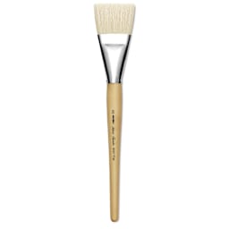 Silver Brush Silver Jumbo White Hog Bristle Brush - Flat, Mid-Handle, Size 40