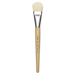 Silver Brush Silver Jumbo White Hog Bristle Brush - Filbert, Mid-Handle, Size 30