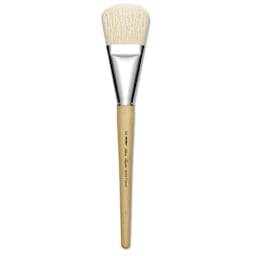 Silver Brush Silver Jumbo White Hog Bristle Brush - Filbert, Mid-Handle, Size 50